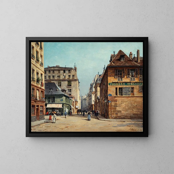 La Rue Saint-Paul - Paul-Joseph-Victor Dargaud — inramlat konstverk på väggen
