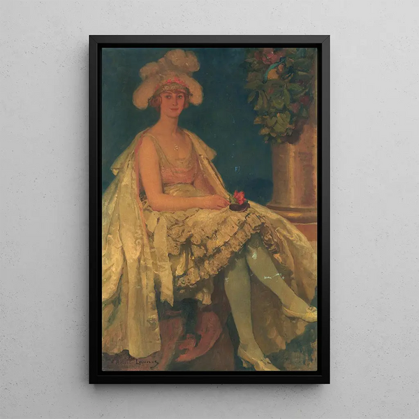 Teaterfigur - Paul Albert Laurens — inramlat konstverk på väggen