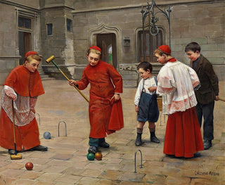 Paul Charles ChocarneMoreau - Playing Croquet.webp