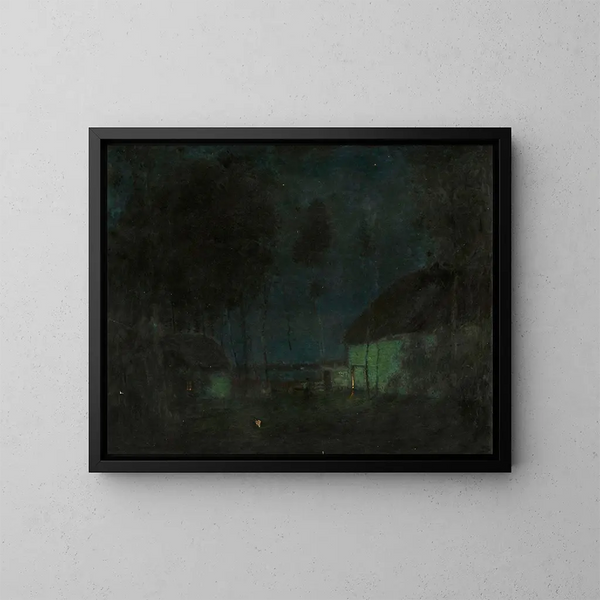 Lune sur l'île du Prince Édouard - Paul Cornoyer — inramlat konstverk på väggen