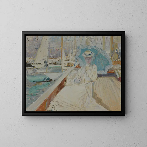 En bateau - Paul César Helleu — inramlat konstverk på väggen
