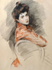 Portrait av Elisabeth Van Beema - Paul César Helleu — vy av konstverket