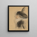 Portrait de Belle da Costa Greene - Paul César Helleu — inramlat konstverk på väggen