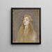 Portrait of Mlle Blanche de Pas - Paul César Helleu — inramlat konstverk på väggen