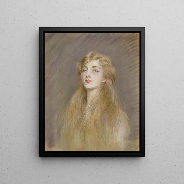 Paul Csar Helleu - Portrait of Mlle Blanche de Pas.webp