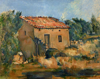 ett övergivet hus nära Aix-en-Provence - Paul Cézanne — vy av konstverket