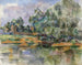 Bords de la Seine à Mantes - Paul Cézanne — vy av konstverket
