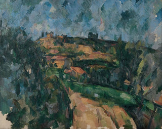 Virage de la route au sommet du chemin des Lauves - Paul Cézanne — vy av konstverket