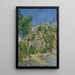Fond du ravin - Paul Cézanne — inramlat konstverk på väggen