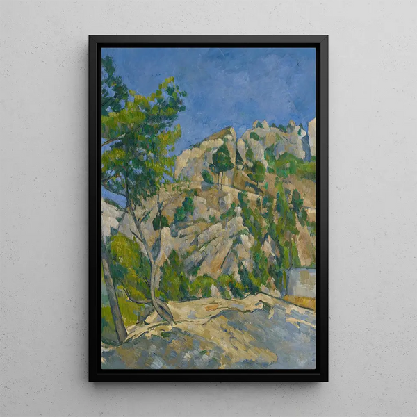 Fond du ravin - Paul Cézanne — inramlat konstverk på väggen