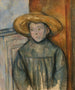 pojke med halmhatt - Paul Cézanne — vy av konstverket