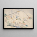 Château Noir och Mont Sainte-Victoire omkring 1890-1895 - Paul Cézanne — inramlat konstverk på väggen