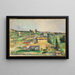 Champs à Bellevue - Paul Cézanne — inramlat konstverk på väggen