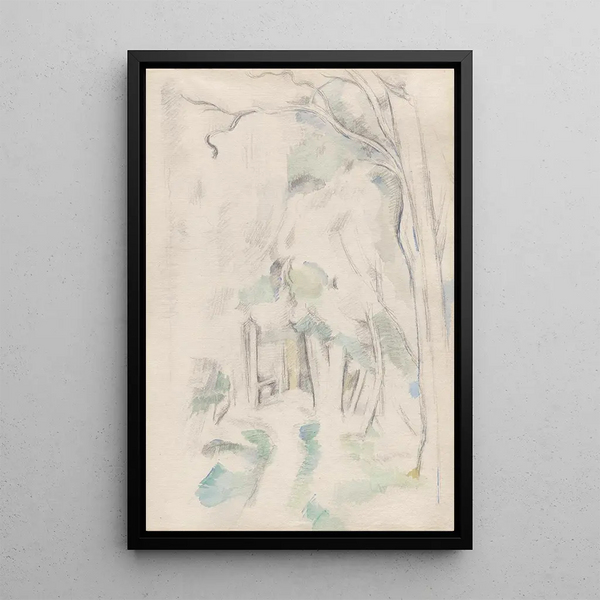 Sentier dans les bois - Paul Cézanne — inramlat konstverk på väggen