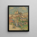 Gardanne - Paul Cézanne — inramlat konstverk på väggen