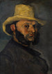 Gustave Boyer född 1840 med en halmhatt - Paul Cézanne — vy av konstverket