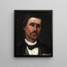 Tête d'homme - Paul Cézanne — inramlat konstverk på väggen