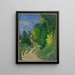 La Route tournante en sous-bois - Paul Cézanne — inramlat konstverk på väggen