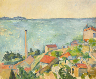 La mer à l'Estaque - Paul Cézanne — vy av konstverket