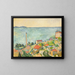 La mer à l'Estaque - Paul Cézanne — inramlat konstverk på väggen