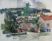Landskap - Paul Cézanne — vy av konstverket