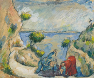 Le Meurtre dans la ravine - Paul Cézanne — vy av konstverket