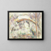 Le Pont des Trois Sautets - Paul Cézanne — inramlat konstverk på väggen