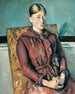 Madame Cézanne i en gul stol - Paul Cézanne — vy av konstverket