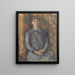 Madame Cézanne - Paul Cézanne — inramlat konstverk på väggen