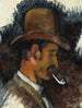 Man med en pipa - Paul Cézanne — vy av konstverket