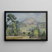 Montagne Sainte-Victoire - Paul Cézanne — inramlat konstverk på väggen