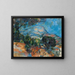 Mont Sainte-Victoire - Paul Cézanne — inramlat konstverk på väggen