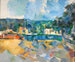 På flodstranden - Paul Cézanne — vy av konstverket