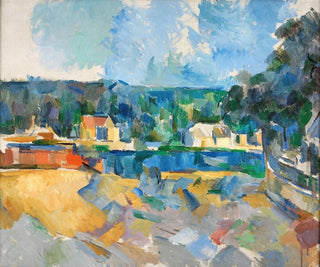 På flodstranden - Paul Cézanne — vy av konstverket