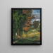 Landskap - Paul Cézanne — inramlat konstverk på väggen