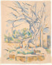Pistachier au Château Noir - Paul Cézanne — vy av konstverket
