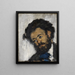 Portrait of Antoine Fortuné Marion - Paul Cézanne — inramlat konstverk på väggen