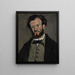 Portrait av Anthony Valabrègue - Paul Cézanne — inramlat konstverk på väggen