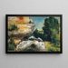 Rochers - Paul Cézanne — inramlat konstverk på väggen