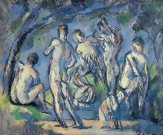 Sept badare - Paul Cézanne — vy av konstverket
