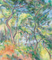 Skogsbryn - Paul Cézanne — vy av konstverket