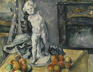naturtavla med en gips-Cupido - Paul Cézanne — vy av konstverket
