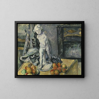 naturtavla med en gips-Cupido - Paul Cézanne — inramlat konstverk på väggen