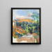 Le virage de la route - Paul Cézanne — inramlat konstverk på väggen