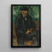 Le jardinier Vallier - Paul Cézanne — inramlat konstverk på väggen
