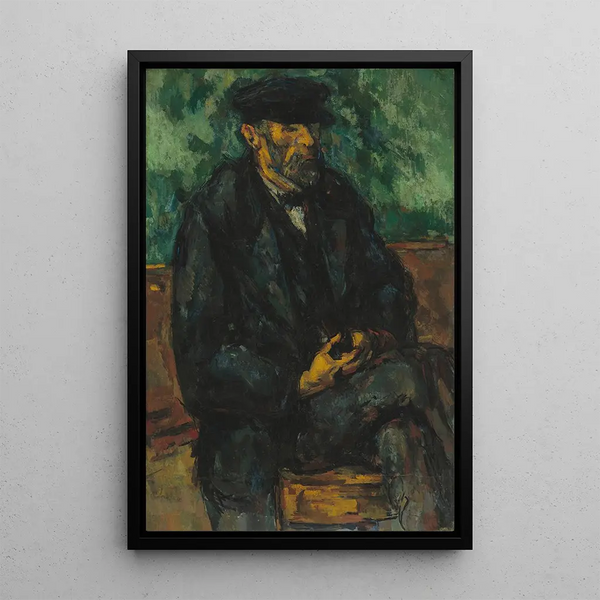 Le jardinier Vallier - Paul Cézanne — inramlat konstverk på väggen