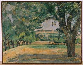 Le Quartier du Jas de Bouffan - Paul Cézanne — vy av konstverket
