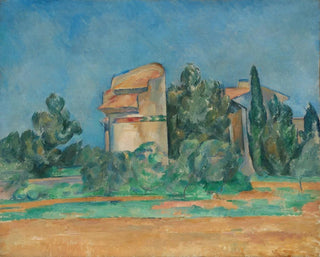 La tour des pigeons à Bellevue - Paul Cézanne — vy av konstverket