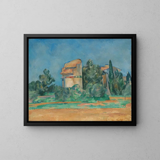 La tour des pigeons à Bellevue - Paul Cézanne — inramlat konstverk på väggen
