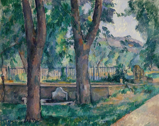 La piscine au Jas de Bouffan - Paul Cézanne — vy av konstverket